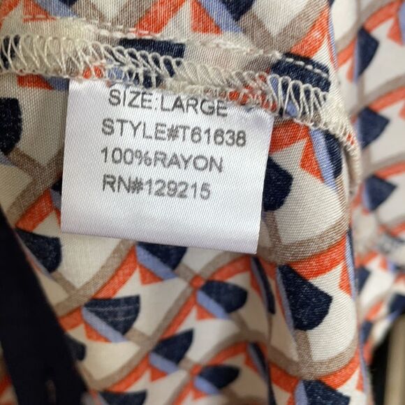 Nordstrom’s Comme Toi button down shirt navy large - Picture 11 of 13